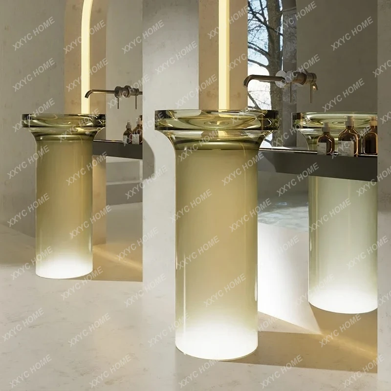 Artificial stone pure resin color transparent crystal floor-to-ceiling hotel villa wash basin columnYY
Artificial stone pure resin color transparent crystal floor-to-ceiling hotel villa wash basin columnYY