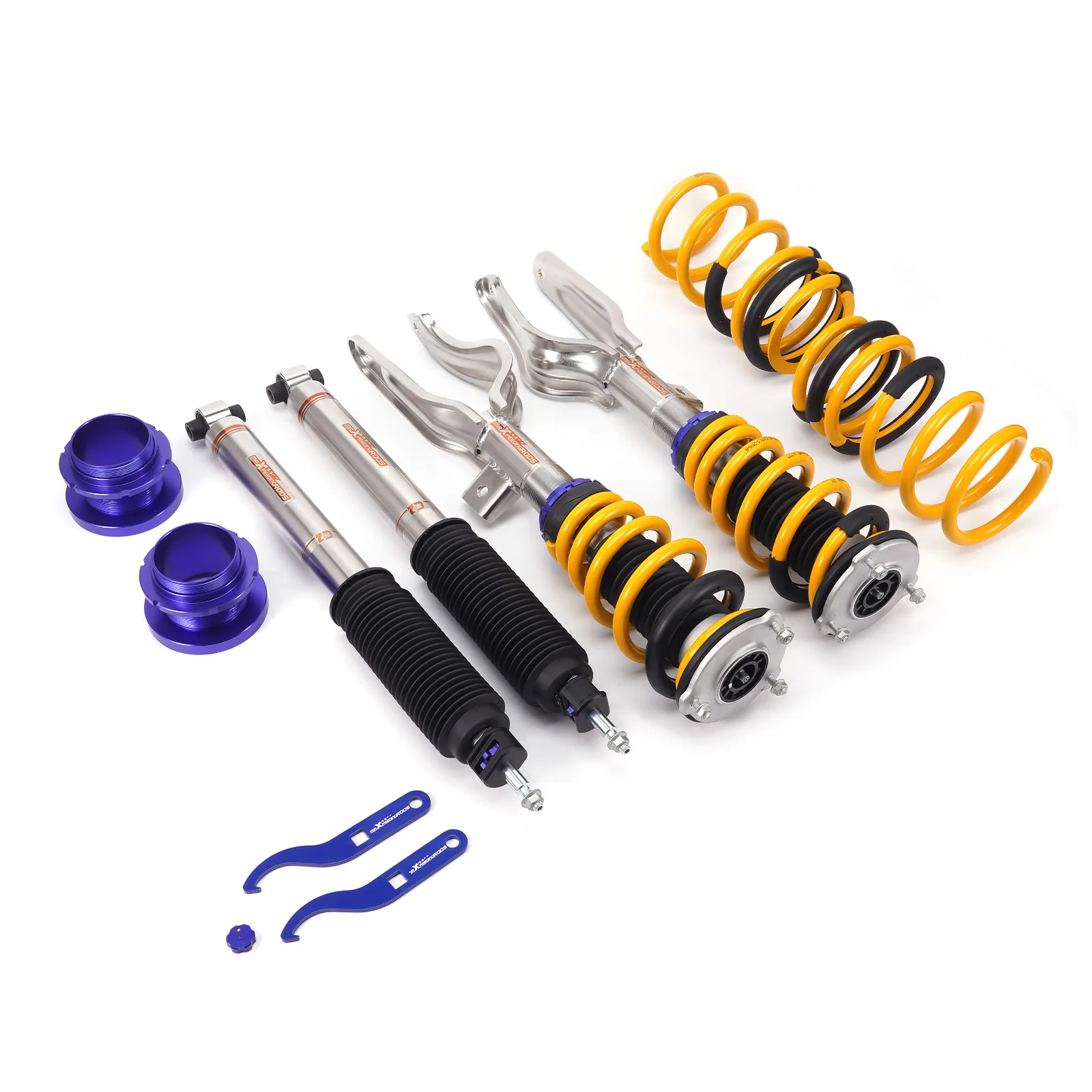 MaXpeedingrods New C2 Coilovers with EIBACH Springs For Tesla model 3 2017+ AWD
MaXpeedingrods New C2 Coilovers with EIBACH Springs For Tesla model 3 2017+ AWD