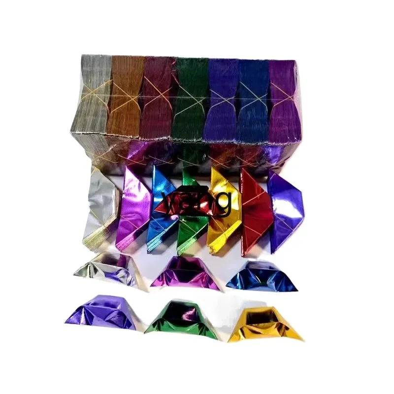 LTT Colorful ingot paper work in progress gold ingot paper hand folded gold foil sacrificial supplies
LTT Colorful ingot paper work in progress gold ingot paper hand folded gold foil sacrificial supplies