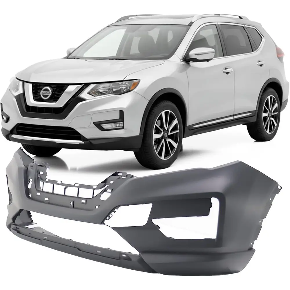 Compatible with Front Bumper Cover Fascia Nissan Rogue 2017 2018 2019 SL S SV Hybrid 17-19. New Primed Without Sensor Holes, Wit
Compatible with Front Bumper Cover Fascia Nissan Rogue 2017 2018 2019 SL S SV Hybrid 17-19. New Primed Without Sensor Holes, Wit