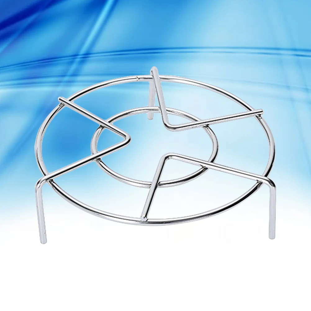 304 Stainless Steel Steamer Rack 15X3.5Cm Silver 3 Legs Egg Steaming Rustproof Pot Dishes Bracket Cooling Rack Multifunctional 
304 Stainless Steel Steamer Rack 15X3.5Cm Silver 3 Legs Egg Steaming Rustproof Pot Dishes Bracket Cooling Rack Multifunctional