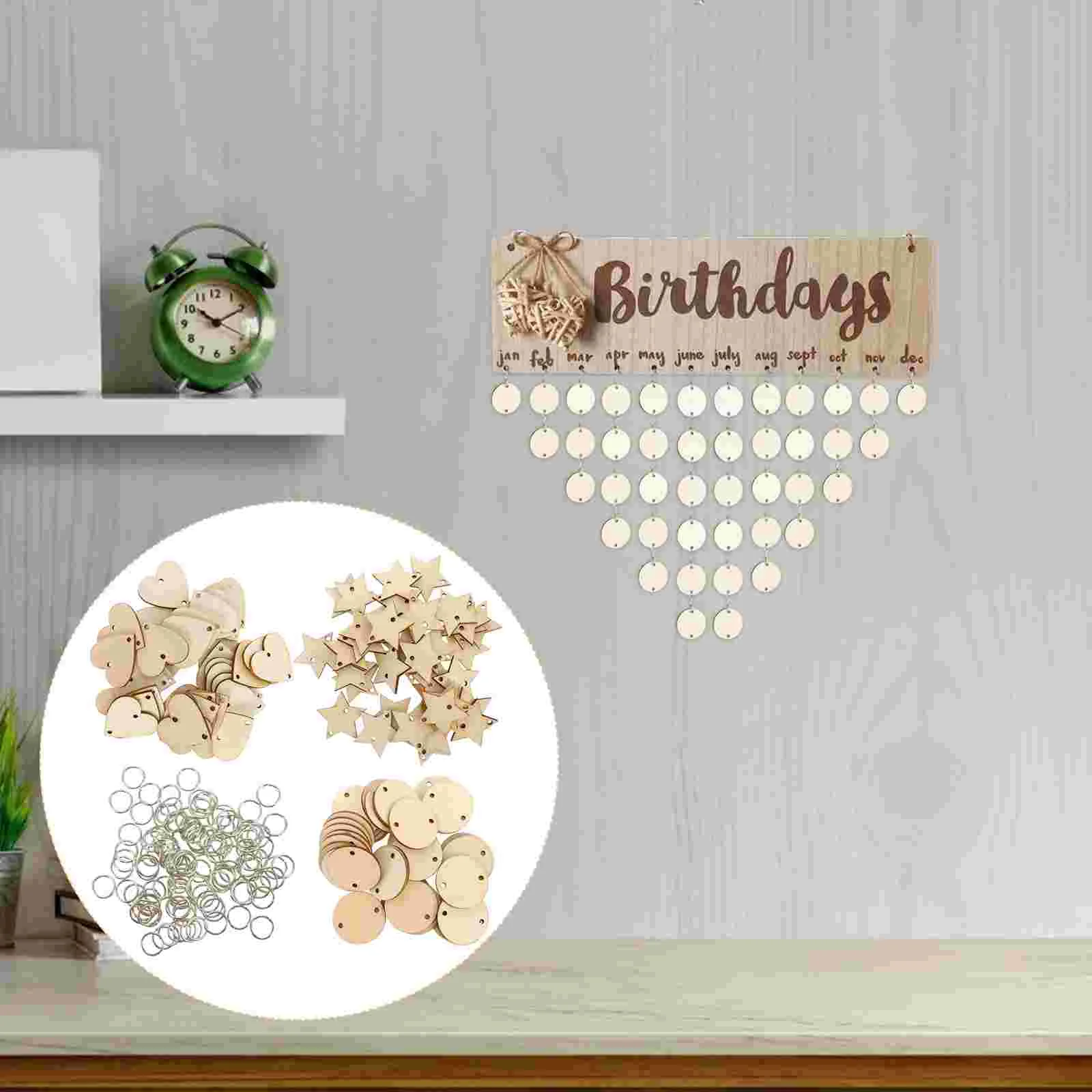 240pcs Natural Wood Slices Set with Holes and Iron Rings for DIY Crafts wooden DIY crafts wooden heart tags
240pcs Natural Wood Slices Set with Holes and Iron Rings for DIY Crafts wooden DIY crafts wooden heart tags