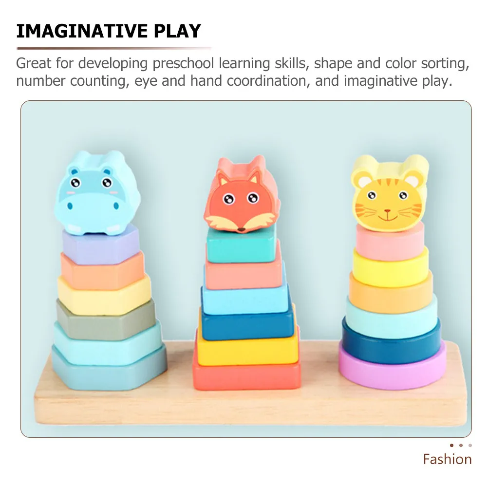 1Set Geometric Wooden Stacking Rings Colorful Educational Game for Toddlers Preschool Development Interactive
1Set Geometric Wooden Stacking Rings Colorful Educational Game for Toddlers Preschool Development Interactive