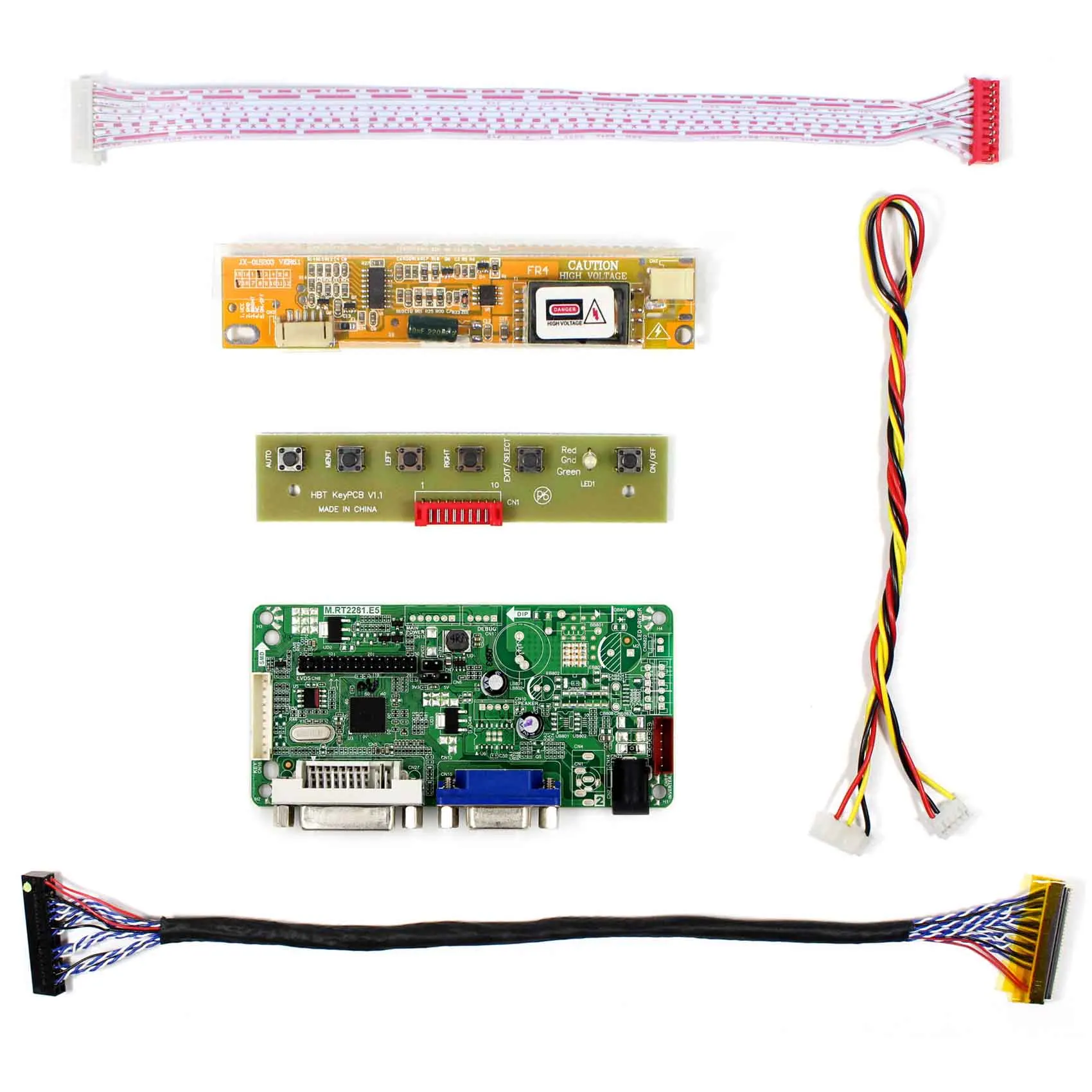 DVI VGA LCD Controller Board Work For 15.4inch 1440x900 N154C3 LTN154BT05 LP154WP1 LCD Screen
DVI VGA LCD Controller Board Work For 15.4inch 1440x900 N154C3 LTN154BT05 LP154WP1 LCD Screen
