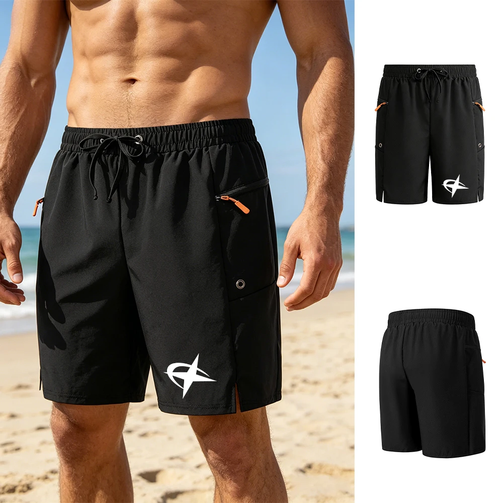 Men's Creative Star Print Athletic Shorts Summer Quick Dry Casual Knee Length Shorts With Zippered Pockets And Mesh Lining
Men's Creative Star Print Athletic Shorts Summer Quick Dry Casual Knee Length Shorts With Zippered Pockets And Mesh Lining