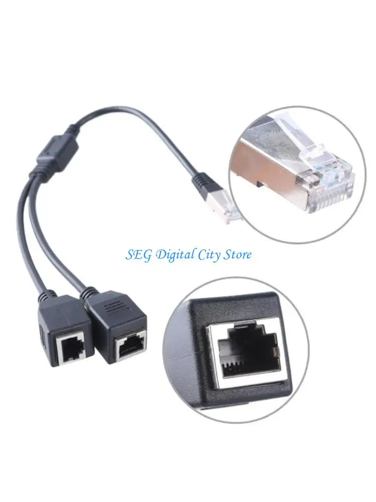 U75B RJ45 LAN Ethernet Y Splitter Adapter Cable Ethernet Port Sharing for Computers
U75B RJ45 LAN Ethernet Y Splitter Adapter Cable Ethernet Port Sharing for Computers
