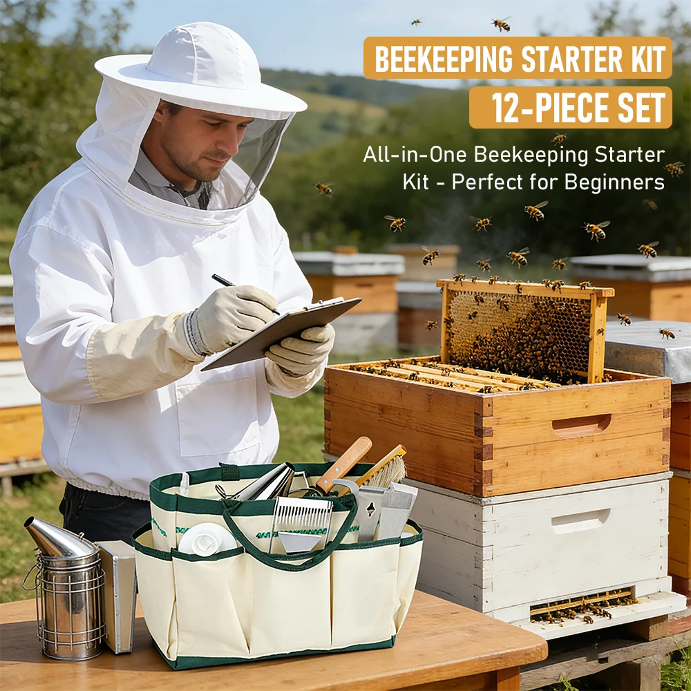 Beekeeping Smoker Kit Beekeeping smoker with tools Hive uncapping tools Beekeeping tool set for harvest
Beekeeping Smoker Kit Beekeeping smoker with tools Hive uncapping tools Beekeeping tool set for harvest