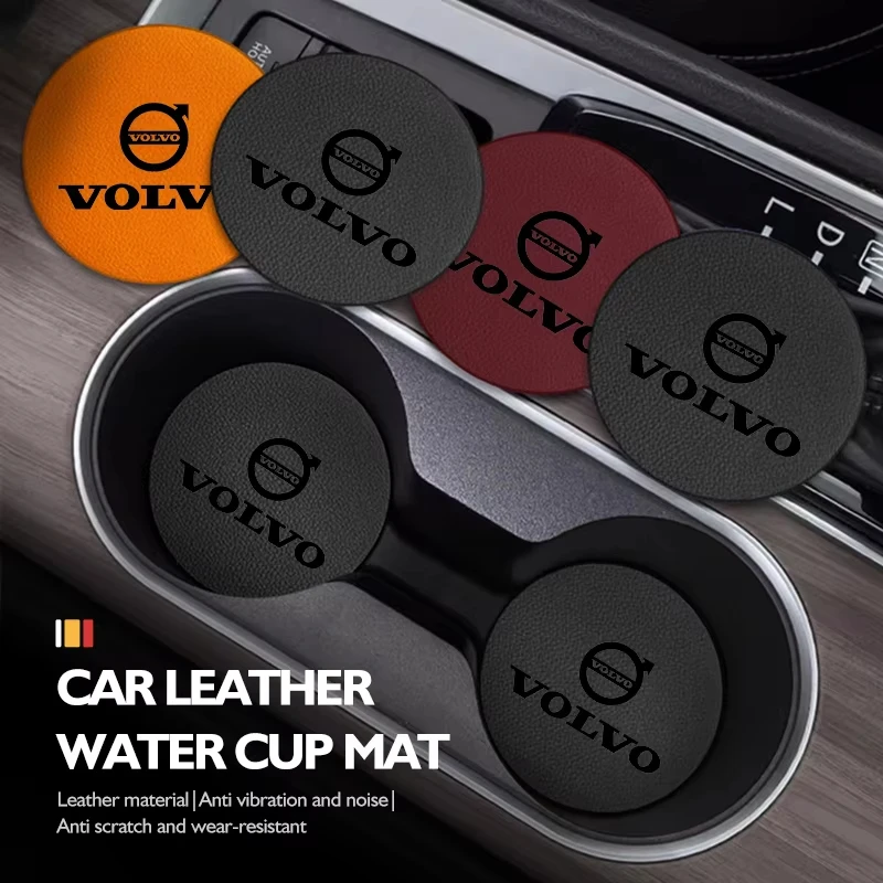 2pcs Fashion Leather Auto Cup Holder Mat Anti-Slip Anti-Rattle Pad For Volvo XC60 XC90 XC40 EX30 C40 S60 V60 S90 V90 V40 XC70
2pcs Fashion Leather Auto Cup Holder Mat Anti-Slip Anti-Rattle Pad For Volvo XC60 XC90 XC40 EX30 C40 S60 V60 S90 V90 V40 XC70