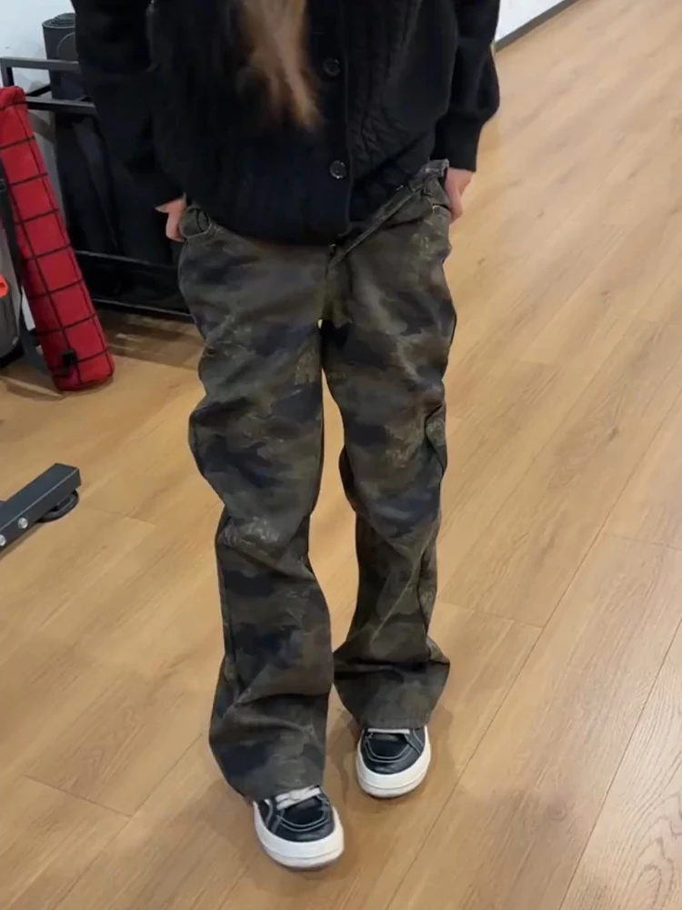 American Retro Camouflage Flared Jeans Men's Fce Lined Slim Straight Leg Trousers High Street Vibe Youth Winter Denim
American Retro Camouflage Flared Jeans Men's Fce Lined Slim Straight Leg Trousers High Street Vibe Youth Winter Denim