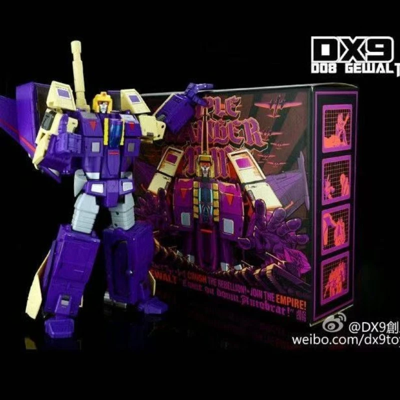 DX9 Transformation D08 25cm Bliztwing Lightning Gewalt Three-transformation Aircraft Tank Animation G1 Action Doll Model Robot
DX9 Transformation D08 25cm Bliztwing Lightning Gewalt Three-transformation Aircraft Tank Animation G1 Action Doll Model Robot