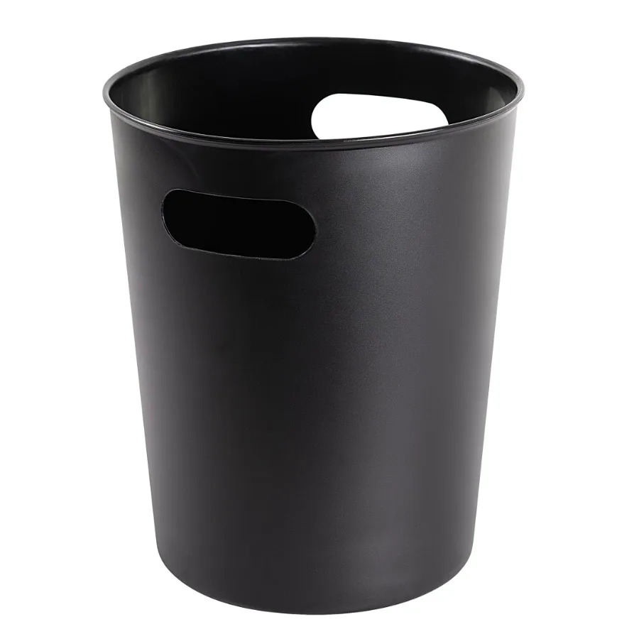 Basic 2.64 Gallon Plastic Trash Can with Cut Out Handles in Rich Black
Basic 2.64 Gallon Plastic Trash Can with Cut Out Handles in Rich Black