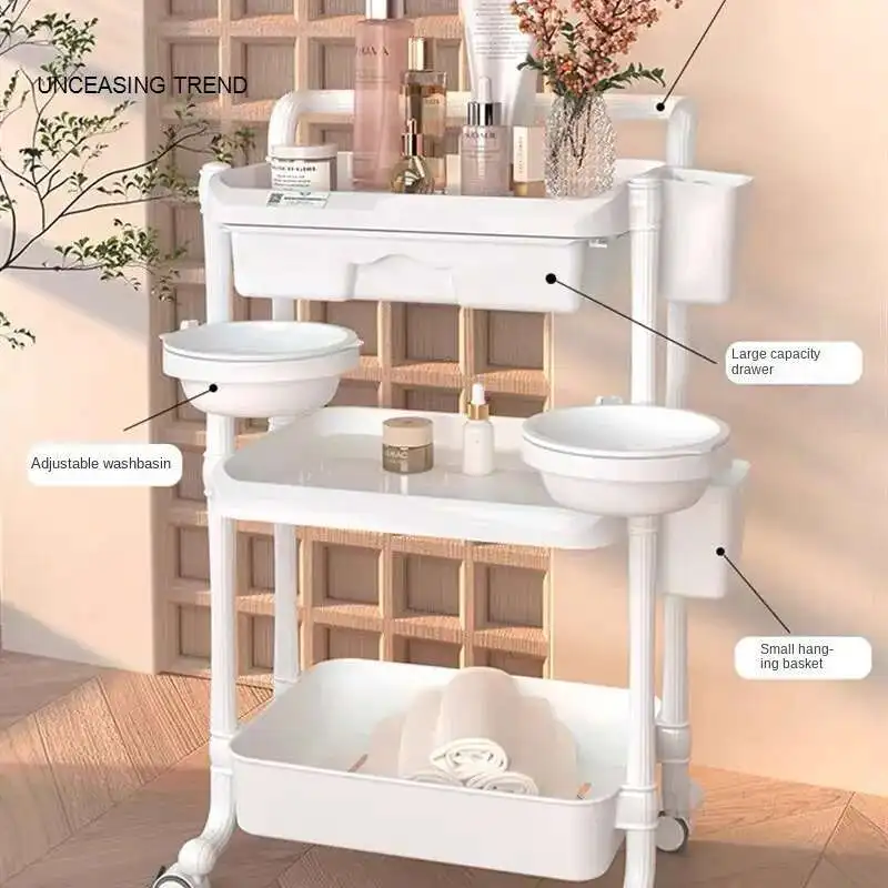 Storage Trolley Beauty Salon Special Tool Trolley Nail Art Eyelash Hairdressing Trolley with Wheels Tattoo Barber Shop Mobile
Storage Trolley Beauty Salon Special Tool Trolley Nail Art Eyelash Hairdressing Trolley with Wheels Tattoo Barber Shop Mobile