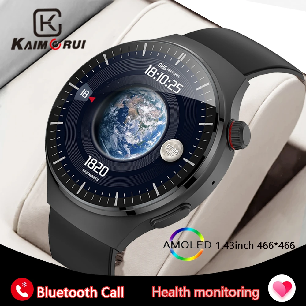 Новые смарт-часы с Bluetooth вызовом для мужчин 1,43 "AMOLED экран для занятий спортом на открытом воздухе фитнес-трекер монитор здоровья умные часы для Android IOS
Новые смарт-часы с Bluetooth вызовом для мужчин 1,43 "AMOLED экран для занятий спортом на открытом воздухе фитнес-трекер монитор здоровья умные часы для Android IOS