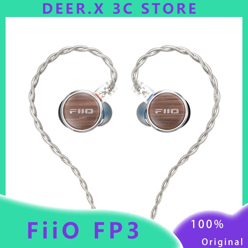 FiiO FP3 In-Ear HiFi Wired Headphones, 14.5mm Flat Diaphragm Drivers, Wood Panel, Custom 0.78mm 2-Pin Cable
FiiO FP3 In-Ear HiFi Wired Headphones, 14.5mm Flat Diaphragm Drivers, Wood Panel, Custom 0.78mm 2-Pin Cable