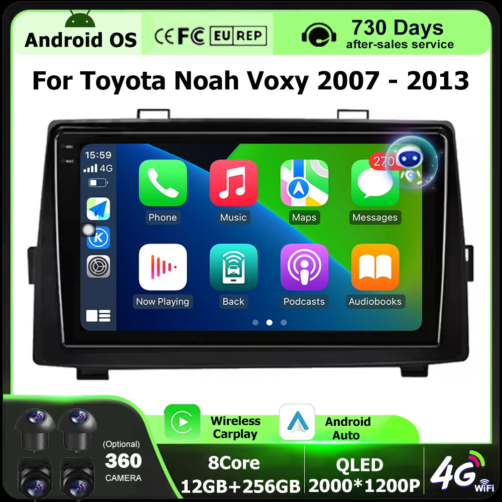 Android 16 Auto For Toyota Noah Voxy 2007 2010 2011 2012 2013 Car Radio Multimedia Video Player GPS Navigation Head Unit 4G WIFI
Android 16 Auto For Toyota Noah Voxy 2007 2010 2011 2012 2013 Car Radio Multimedia Video Player GPS Navigation Head Unit 4G WIFI