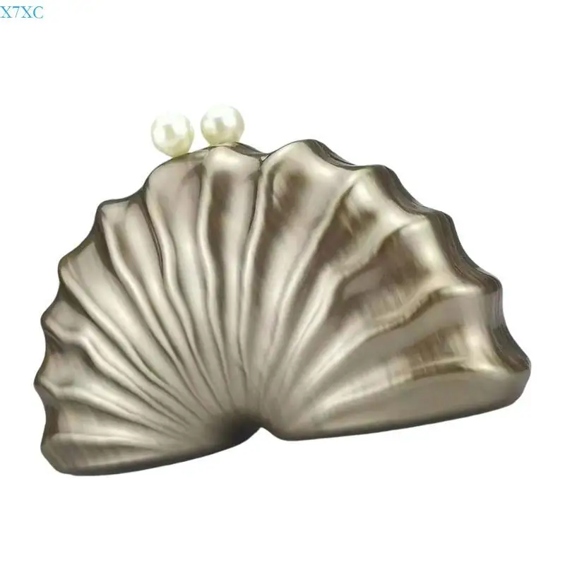X7XC Unique Shell Form Acrylic Purse Stylish Accessory for Women Evening Bag Shoulder Bags For Wedding Receptions And Galas
X7XC Unique Shell Form Acrylic Purse Stylish Accessory for Women Evening Bag Shoulder Bags For Wedding Receptions And Galas