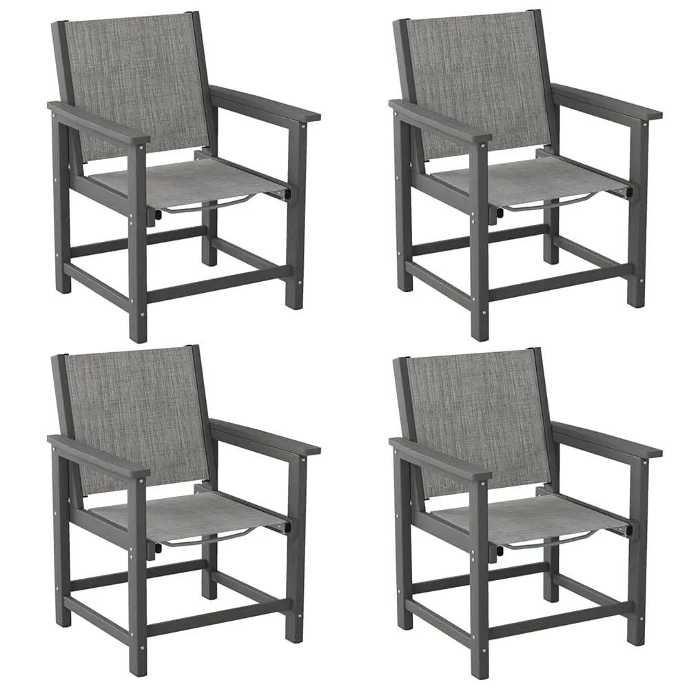 Hdpe Patio Dining Chairs Set Of 4 - Heavy Duty Outdoor De Chairs For Poolside, Garden, Backyard - All-Weather Resistant Seating
Hdpe Patio Dining Chairs Set Of 4 - Heavy Duty Outdoor De Chairs For Poolside, Garden, Backyard - All-Weather Resistant Seating