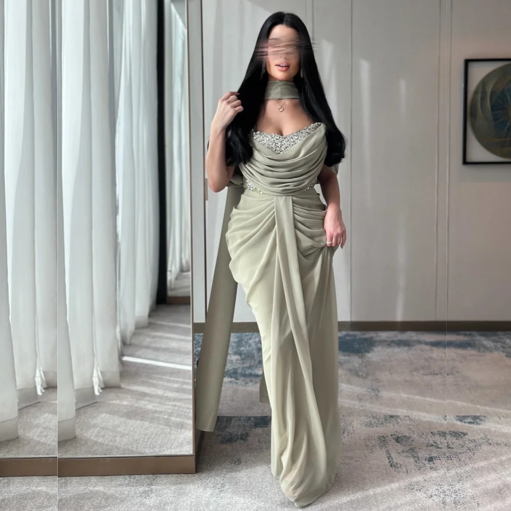 Изысканное вечернее платье с блестками, драпированное, с открытыми плечами, шикарное длинное платье на заказ, высококачественное праздничное платье для особых случаев
Изысканное вечернее платье с блестками, драпированное, с открытыми плечами, шикарное длинное платье на заказ, высококачественное праздничное платье для особых случаев