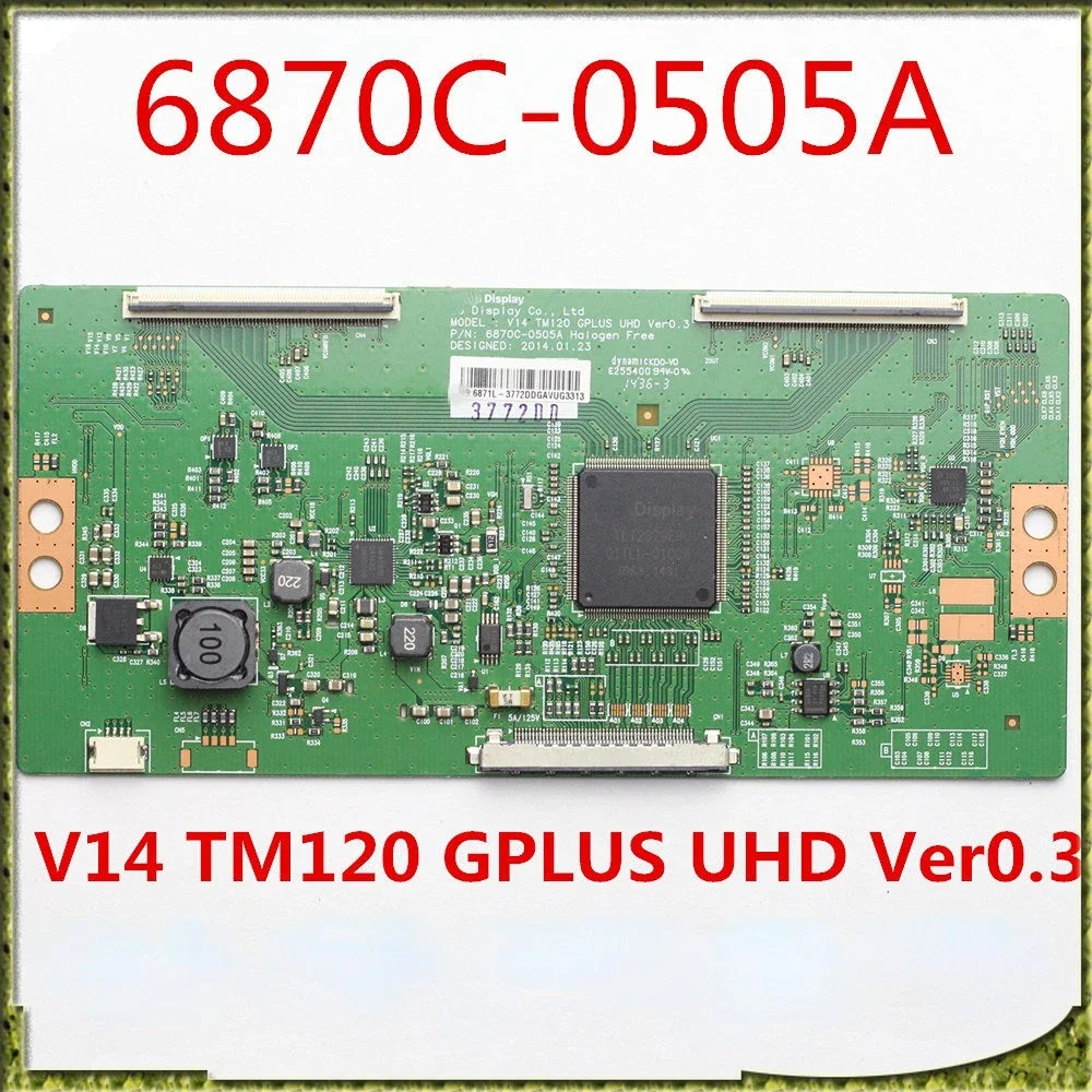 Плата T Con 6870C-0505A V14 TM120 GPLUS UHD Ver0.3 42/49/55-дюймовая ТВ-карта, оригинальная материнская плата T-con 6870C 0505A Tcon Board
Плата T Con 6870C-0505A V14 TM120 GPLUS UHD Ver0.3 42/49/55-дюймовая ТВ-карта, оригинальная материнская плата T-con 6870C 0505A Tcon Board