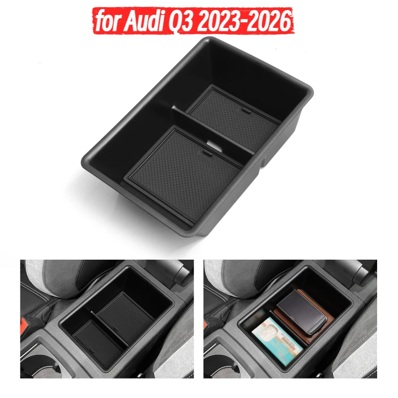 for Audi Q3 2023-2026 Car Storage Box Center Console Armrest Storage Tray Organizers Interior Accessory for Audi Q3 2023-2026
for Audi Q3 2023-2026 Car Storage Box Center Console Armrest Storage Tray Organizers Interior Accessory for Audi Q3 2023-2026