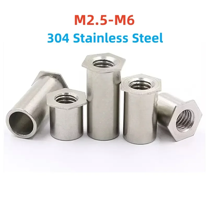 304 Stainless Steel Through Hole Hexagonal Rivet Stud Rivet Nut M2.5 M3 M4 M5 M6 Self-Clinching Standoffs Bolt
304 Stainless Steel Through Hole Hexagonal Rivet Stud Rivet Nut M2.5 M3 M4 M5 M6 Self-Clinching Standoffs Bolt