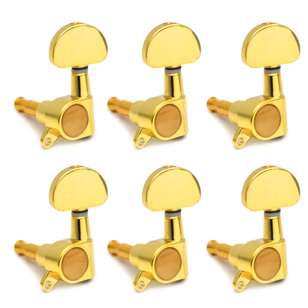 6PCS Large Handle Tuning Pegs Replacement Circular Guitar Heads for Electric Guitar Wooden Guitar - Left (Golden)
6PCS Large Handle Tuning Pegs Replacement Circular Guitar Heads for Electric Guitar Wooden Guitar - Left (Golden)