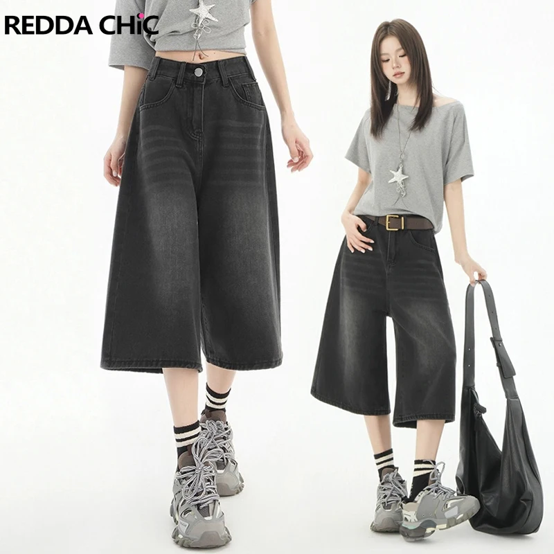 REDDACHiC Acubi Fashion Women Bermuda Pants Clean Fit Casual Plain Whiskers Wide Leg Black Jean Shorts Punk Vintage Streetwear
REDDACHiC Acubi Fashion Women Bermuda Pants Clean Fit Casual Plain Whiskers Wide Leg Black Jean Shorts Punk Vintage Streetwear
