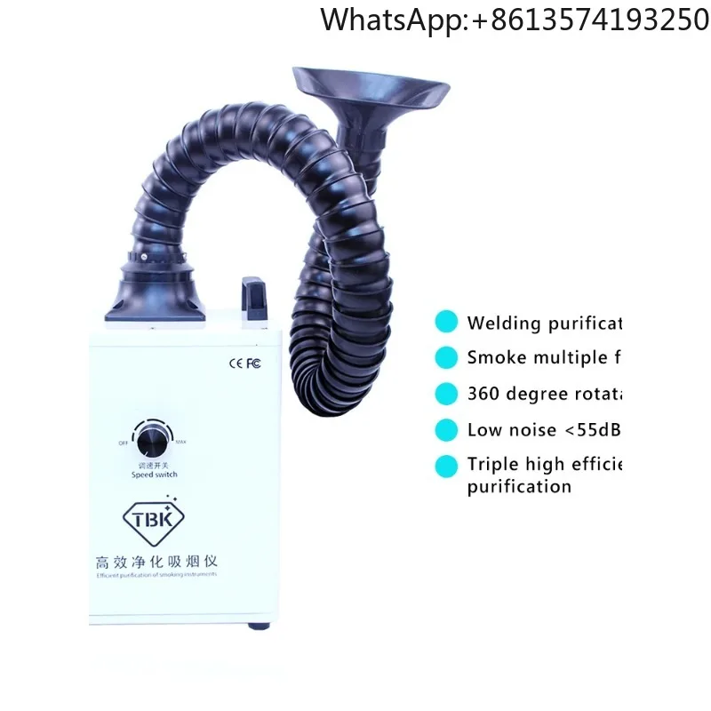 【2026】Soldering Smoke Purify Machine Smoke Absorber Fume Extractor TBK 618 Solder Smoking Instrument Mobile Small Dismantling
【2026】Soldering Smoke Purify Machine Smoke Absorber Fume Extractor TBK 618 Solder Smoking Instrument Mobile Small Dismantling
