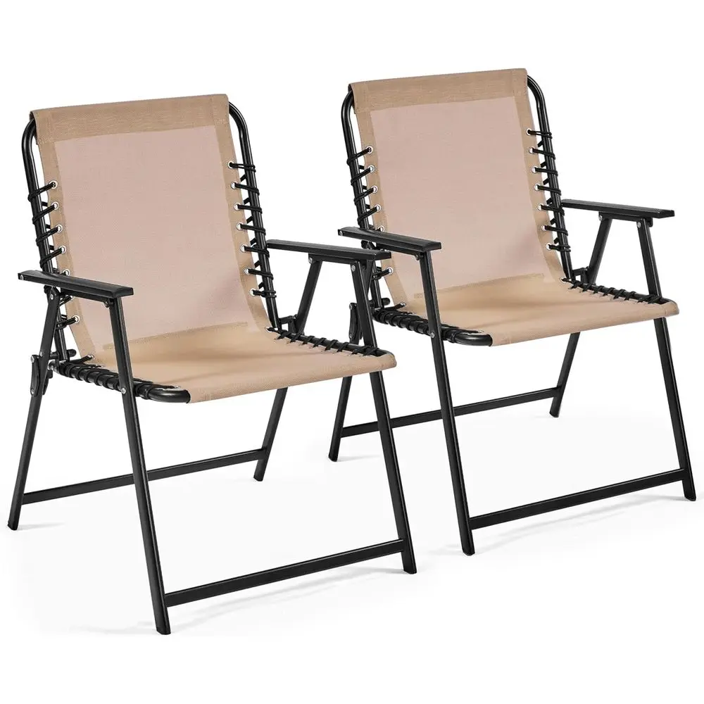 Weather-Resistant Outdoor Patio Dining Chairs Set of 2 with Beige Textilene Cushions for Garden, Lawn, Porch, and Backyard
Weather-Resistant Outdoor Patio Dining Chairs Set of 2 with Beige Textilene Cushions for Garden, Lawn, Porch, and Backyard