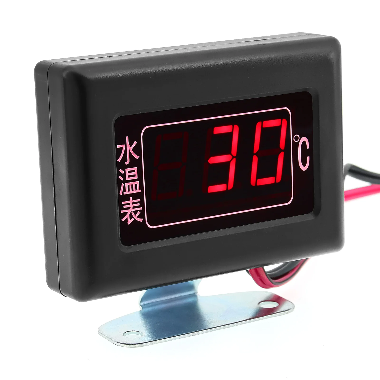 12V 24V Universal Digital Water Temperature Gauges for Car + 1/8NPT Water Temperature Sensor Head Plug 10MM with Flashing Alarm
12V 24V Universal Digital Water Temperature Gauges for Car + 1/8NPT Water Temperature Sensor Head Plug 10MM with Flashing Alarm
