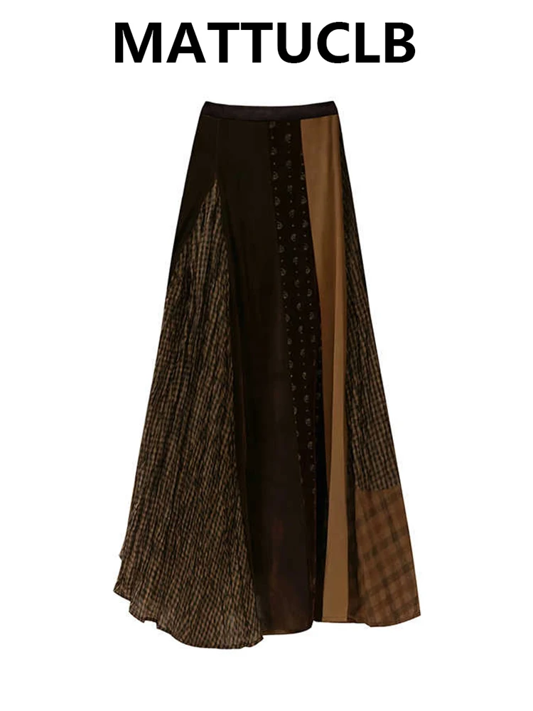 Women's Midi Plaid Patchwork Skirts Cottage Core Aesthetic American Retro High Street Design Party Elegant A-line Old Money
Women's Midi Plaid Patchwork Skirts Cottage Core Aesthetic American Retro High Street Design Party Elegant A-line Old Money