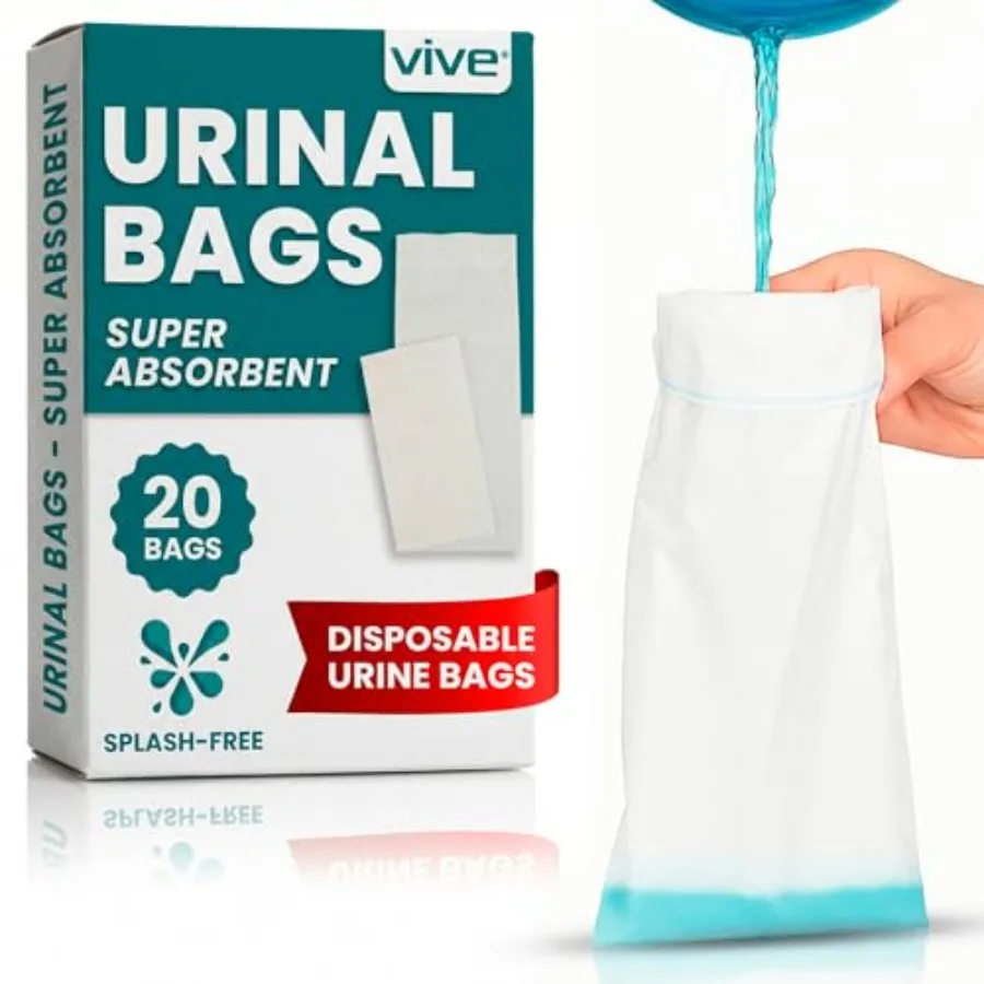 Disposable Urine Bags 20 Count - Pee Bags for Emergencies, Camping Car Travel - Travel Urinal for Men and Women - Portable Urin
Disposable Urine Bags 20 Count - Pee Bags for Emergencies, Camping Car Travel - Travel Urinal for Men and Women - Portable Urin
