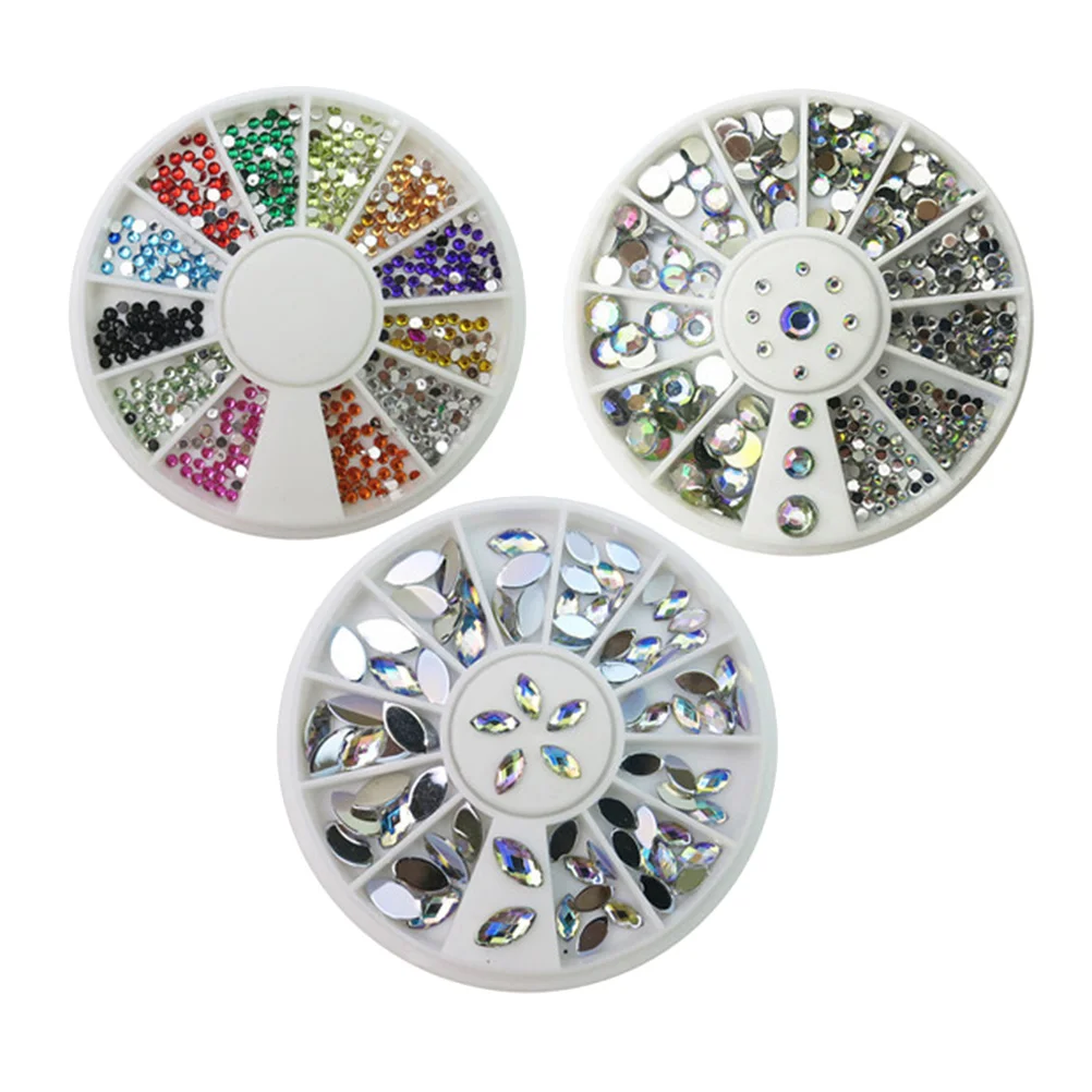 3pcs Art Rhinestones Turntable Set Colorful Diamond Craft Drill For Diy Manicure Decor Shiny Crystal Nail Art Rhinestones Nail
3pcs Art Rhinestones Turntable Set Colorful Diamond Craft Drill For Diy Manicure Decor Shiny Crystal Nail Art Rhinestones Nail