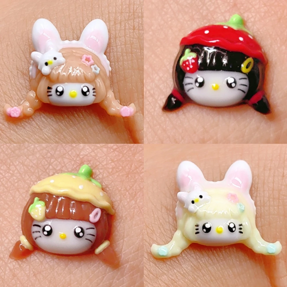 Kawaii Sanrio Rabbit Decoration Hellokitty Nail Doll Finished Product with Bear Strawberry Handmade Custom Nail Doll Accessories
Kawaii Sanrio Rabbit Decoration Hellokitty Nail Doll Finished Product with Bear Strawberry Handmade Custom Nail Doll Accessories