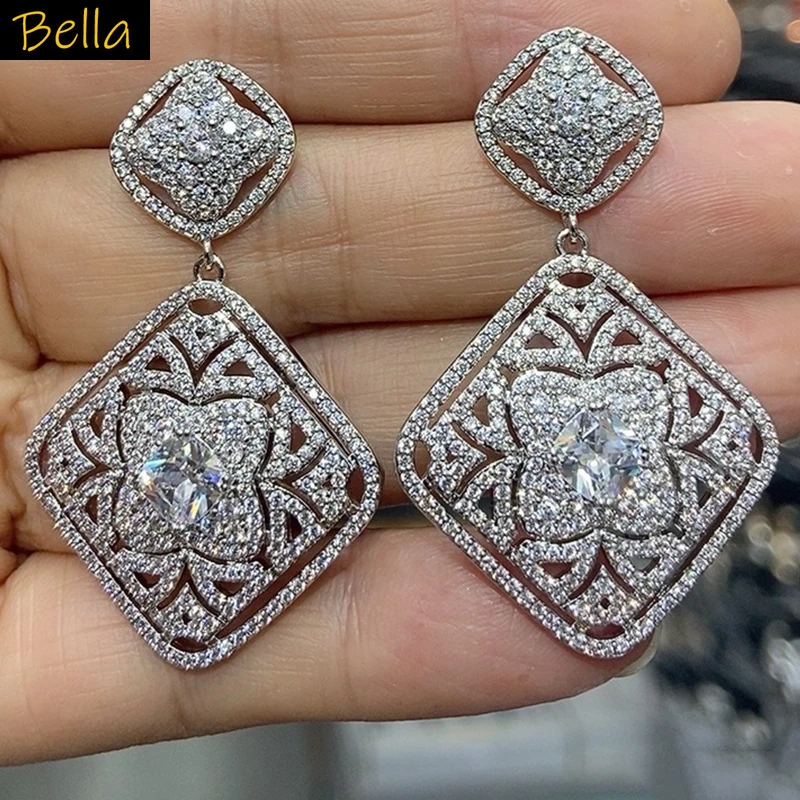 cubic zirconia earrings for women luxury jewelry square rhombus pendant earrings purple green blue white yellow zircon jewelry
cubic zirconia earrings for women luxury jewelry square rhombus pendant earrings purple green blue white yellow zircon jewelry