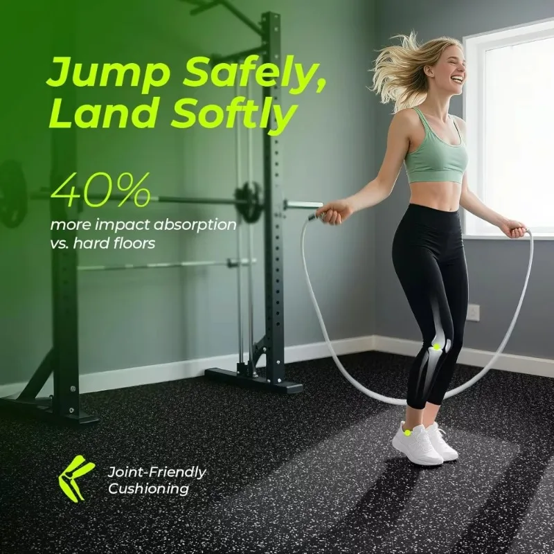 1/2in Thick 48 Sq Ft Rubber Top High Density EVA Foam Exercise Gym Mats Non-Slip 12 Pcs - 24 x 24in Tile
1/2in Thick 48 Sq Ft Rubber Top High Density EVA Foam Exercise Gym Mats Non-Slip 12 Pcs - 24 x 24in Tile