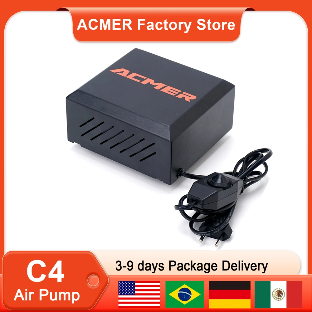 ACMER C4 Air Airflow Assist Kit 30L/min Air Assist System Remove Smoke And Dust For ACMER P1 Laser Engraver Cutter Machine
ACMER C4 Air Airflow Assist Kit 30L/min Air Assist System Remove Smoke And Dust For ACMER P1 Laser Engraver Cutter Machine