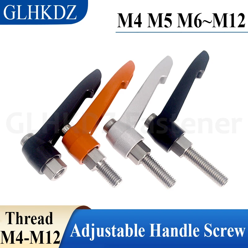M4-M12 Adjustable Handle Screw Male/Female Thread Adjustable Handle Clamping Lever Machinery Adjustable Handle Locking Handle
M4-M12 Adjustable Handle Screw Male/Female Thread Adjustable Handle Clamping Lever Machinery Adjustable Handle Locking Handle