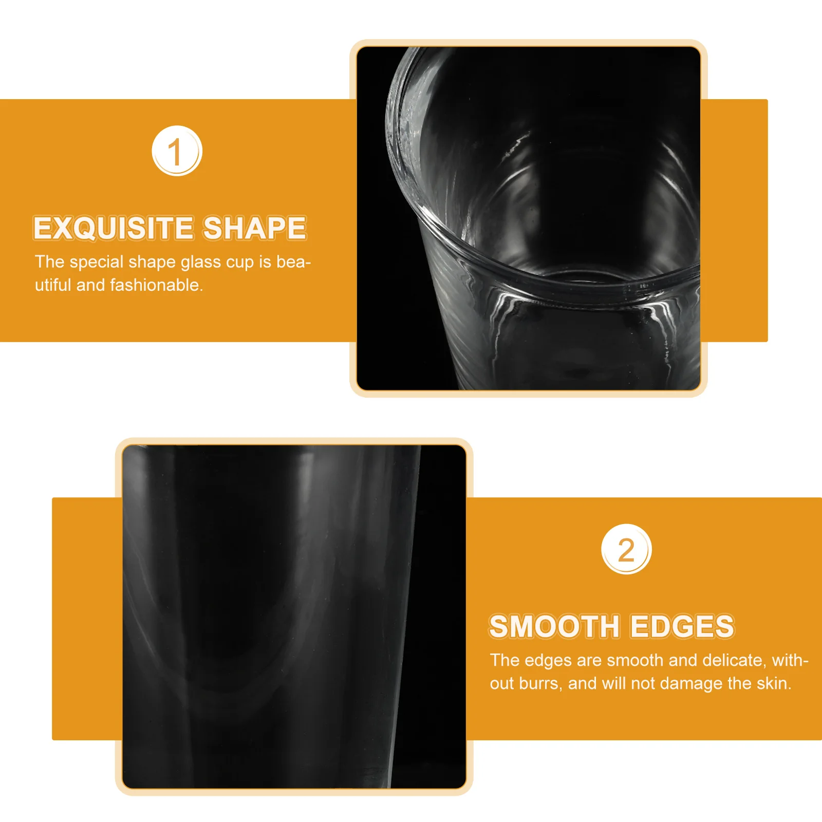 2Pcs Glass Coffee Mug Clear Water Cup Smooth Surface Fine Texture Long Time Use Practical Home Restaurant Decorative
2Pcs Glass Coffee Mug Clear Water Cup Smooth Surface Fine Texture Long Time Use Practical Home Restaurant Decorative