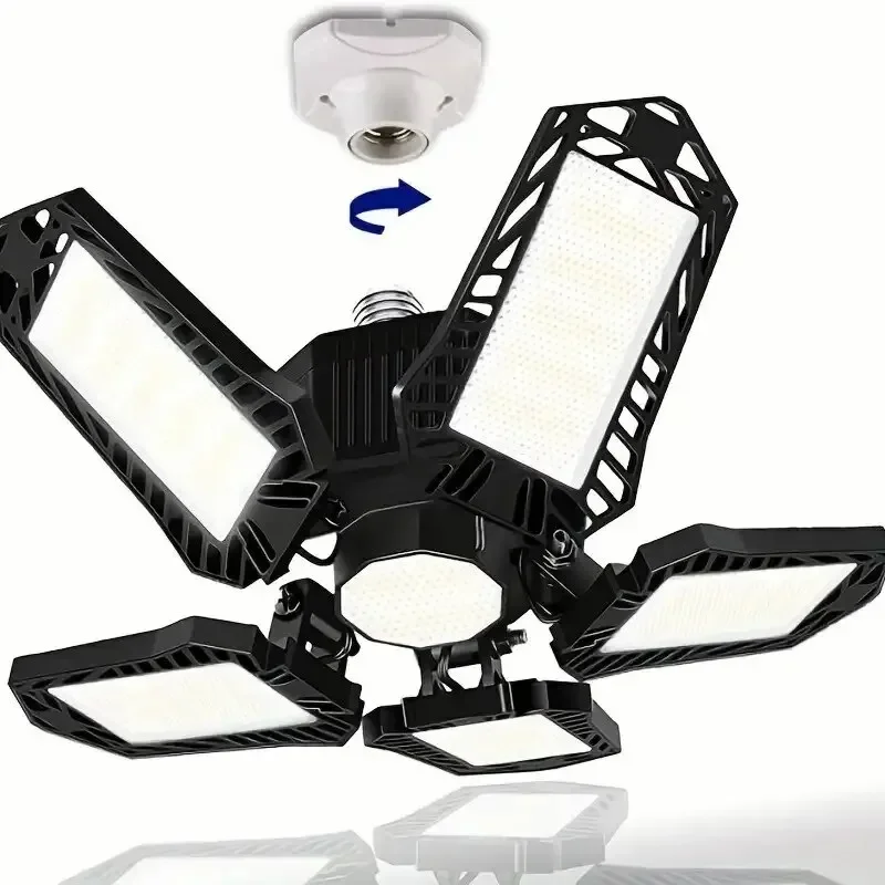 LED Garage Light Bulbs 45W 60W 80W10000LM Super Bright Garage Lighting LED Shop Light With Adjustable Panels, E27 Screw Socket V
LED Garage Light Bulbs 45W 60W 80W10000LM Super Bright Garage Lighting LED Shop Light With Adjustable Panels, E27 Screw Socket V