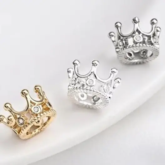 14-каратное позолоченное циркониевое корона с блестящими серебряными бусинами, набор браслетов ручной работы из бисера «сделай сам», уникальный комплект аксессуаров K050 
14-каратное позолоченное циркониевое корона с блестящими серебряными бусинами, набор браслетов ручной работы из бисера «сделай сам», уникальный комплект аксессуаров K050