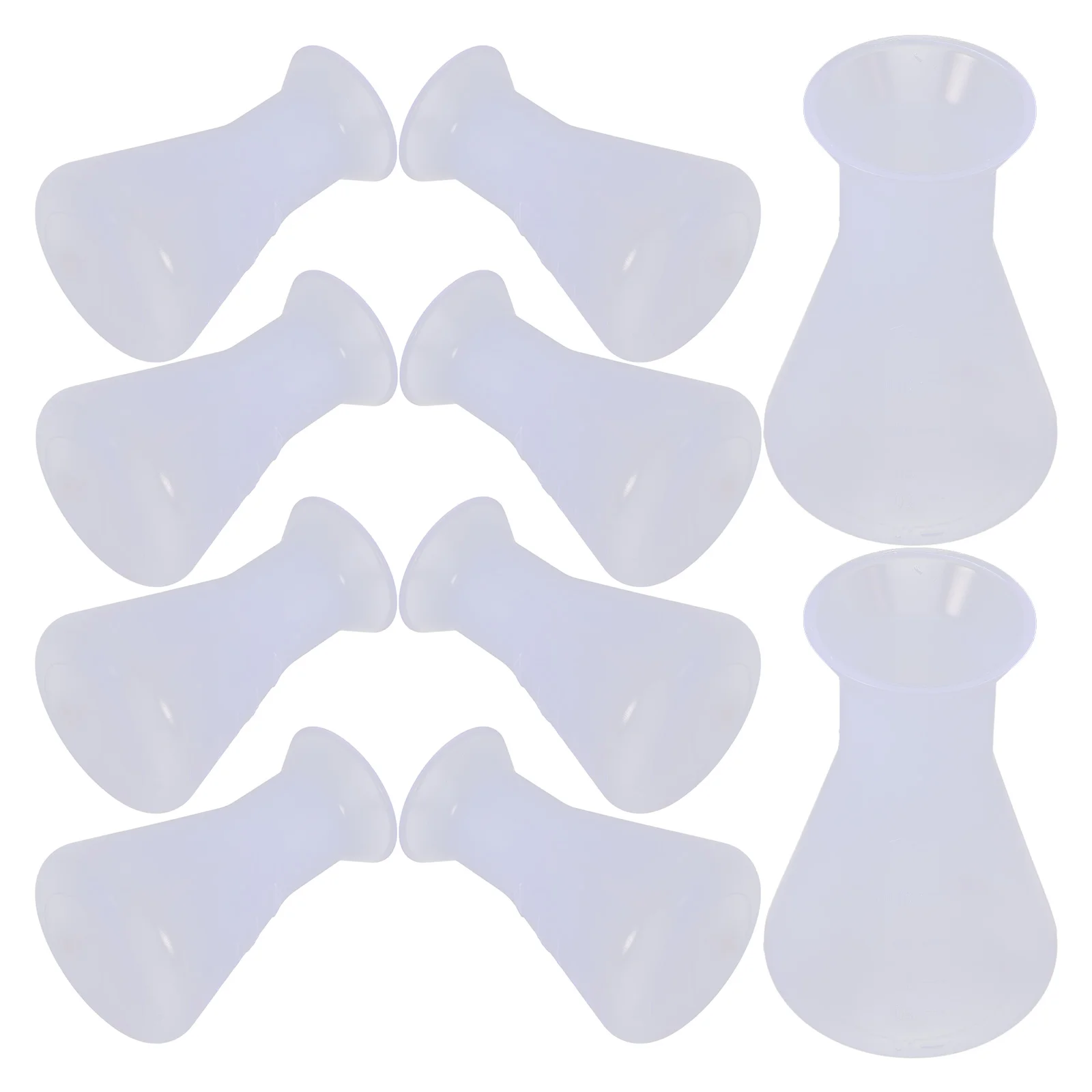 10 Pcs Plastic Flask Erlenmeyer Professional Beaker Conical Experiment Transparent Science
10 Pcs Plastic Flask Erlenmeyer Professional Beaker Conical Experiment Transparent Science