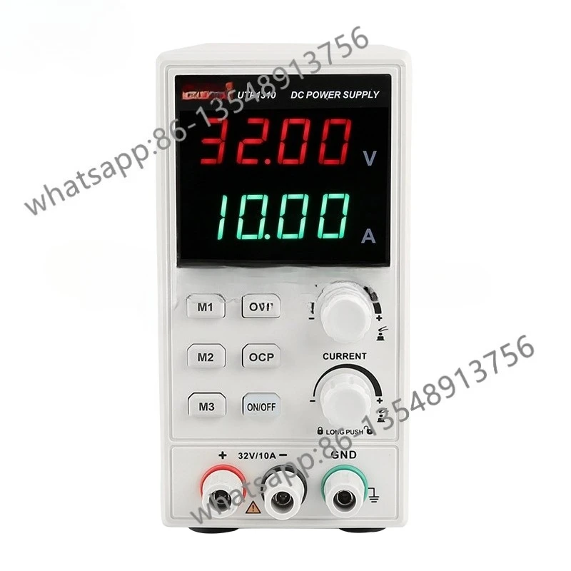 Laboratory power supply utp1310 DC 32v 10a current adjustable display 4 digits AC 110v/220v
Laboratory power supply utp1310 DC 32v 10a current adjustable display 4 digits AC 110v/220v