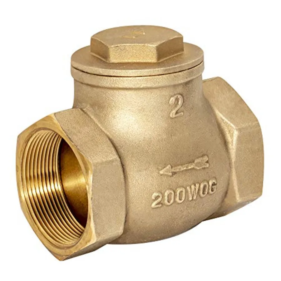 Brass Swing Check Valve, 2 Inch IPS, Brass Plumbing Fitting, 20431LF
Brass Swing Check Valve, 2 Inch IPS, Brass Plumbing Fitting, 20431LF