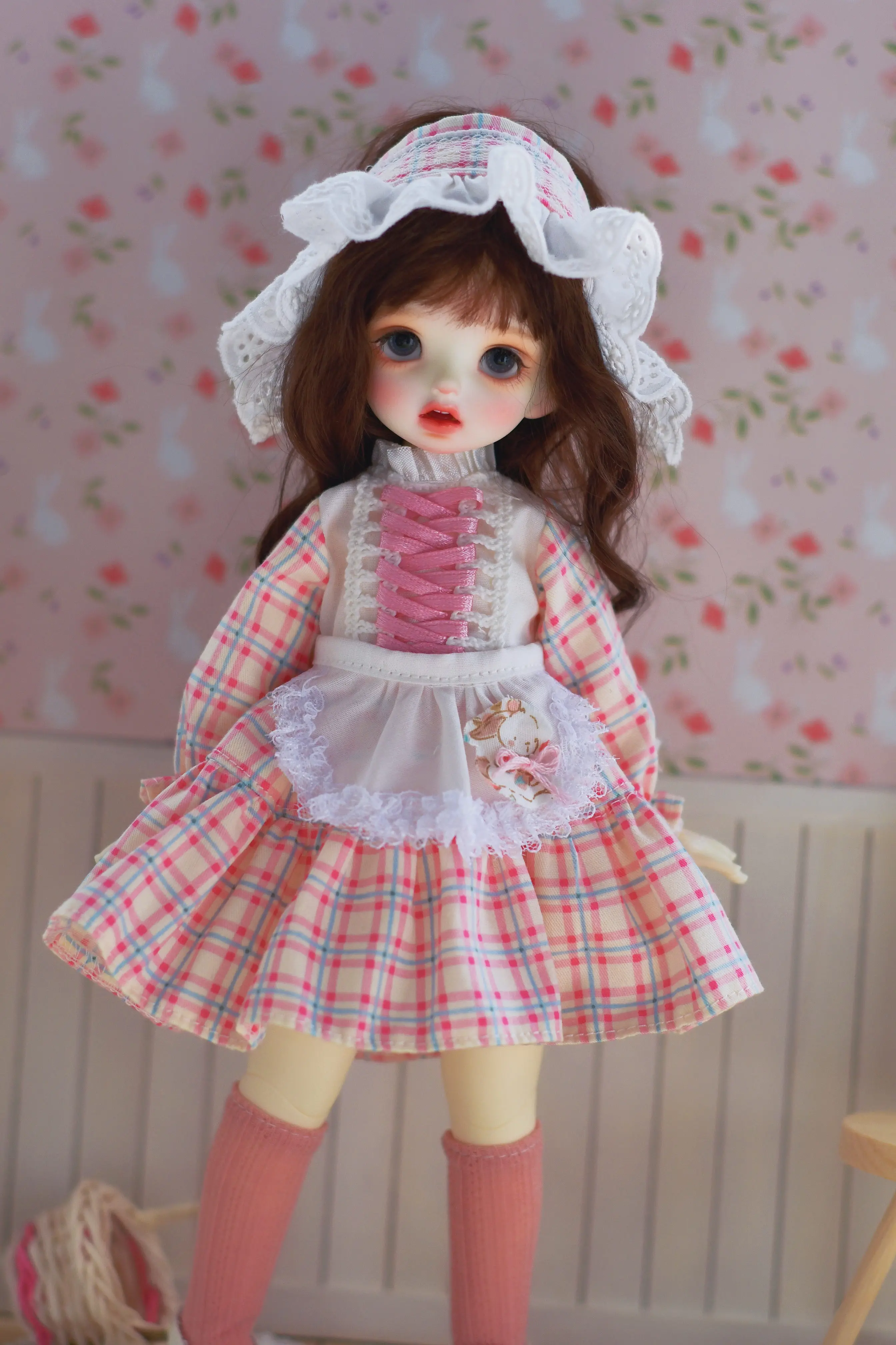New in Blythe clothes 、1/6 30cm Pink ribbon checkered skirt bjd toys clothes
New in Blythe clothes 、1/6 30cm Pink ribbon checkered skirt bjd toys clothes
