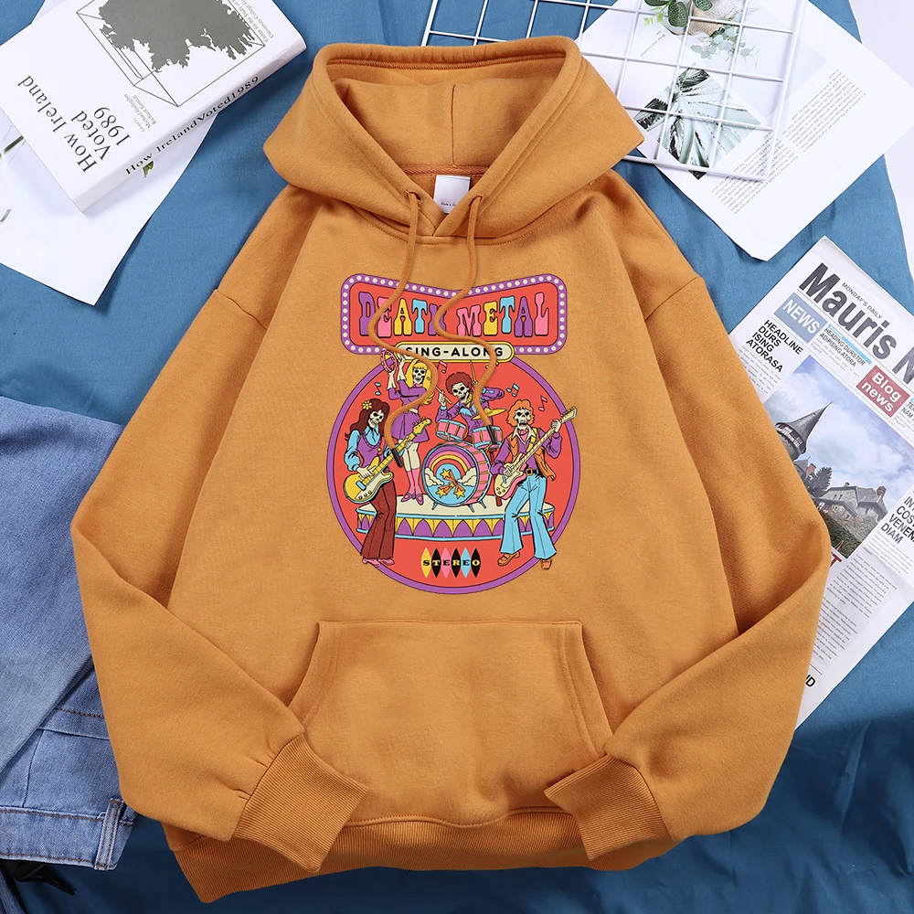 Death Metal Sing-Alone Printed Hooded Women Cartoon Everyday Sport Shirts Trendy Causal Sweatshirts Personality Comfy Clothing
Death Metal Sing-Alone Printed Hooded Women Cartoon Everyday Sport Shirts Trendy Causal Sweatshirts Personality Comfy Clothing