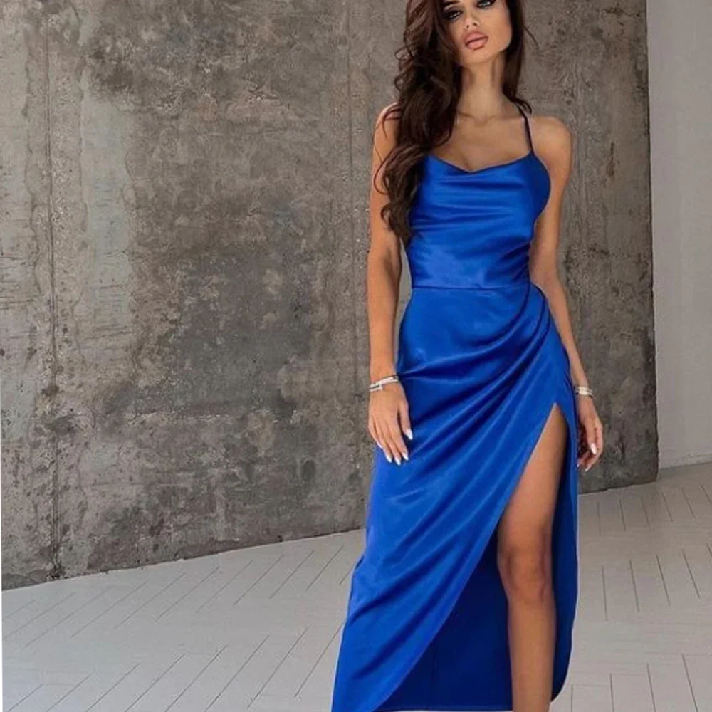 Customized High Quality Simple Pleat A-line Spaghetti Strap Midi Dresses Cocktail Dresses Retro Exquisite Modern Style Sexy Clas
Customized High Quality Simple Pleat A-line Spaghetti Strap Midi Dresses Cocktail Dresses Retro Exquisite Modern Style Sexy Clas
