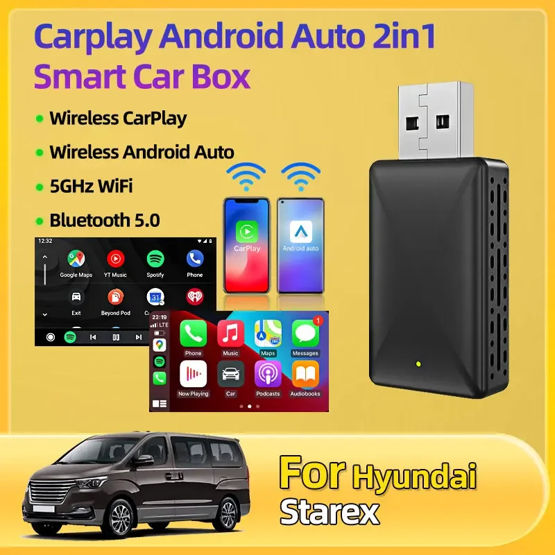 Для Hyundai Starex OEM проводной CarPlay модный универсальный мини-беспроводной адаптер CarPlay Bluetooth WiFi быстрое подключение Plug and Play
Для Hyundai Starex OEM проводной CarPlay модный универсальный мини-беспроводной адаптер CarPlay Bluetooth WiFi быстрое подключение Plug and Play