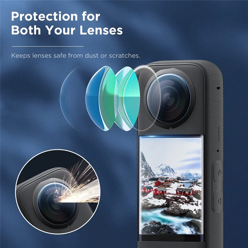 ABFM-For Insta 360 X4 Sticky Lens Guard Cover Screen Protector Hard Tempered Glass For Insta360 X4 Action Camera Accessories
ABFM-For Insta 360 X4 Sticky Lens Guard Cover Screen Protector Hard Tempered Glass For Insta360 X4 Action Camera Accessories