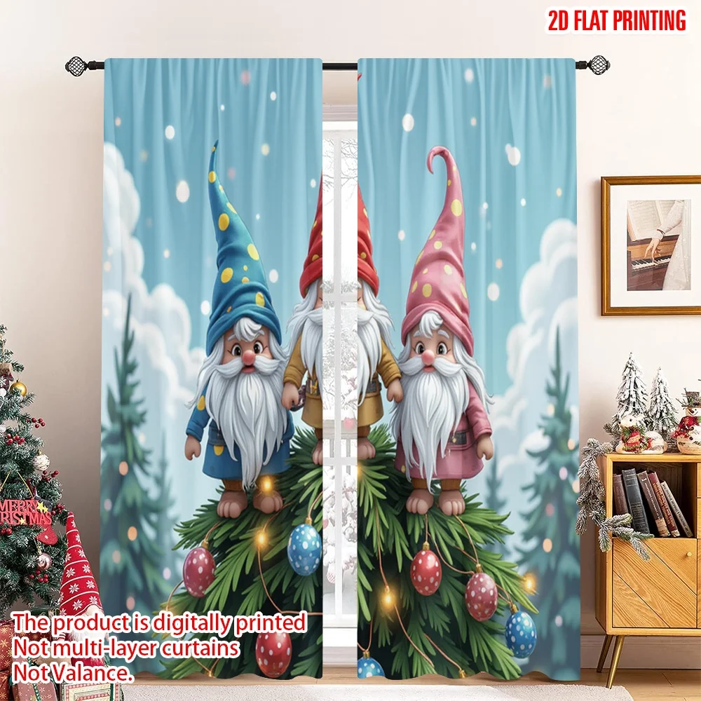 2pcs 2D flat printing Merry Christmas Popular Window Curtains Three Gnomes Christmas Tree Polyester Without Electricity Spring
2pcs 2D flat printing Merry Christmas Popular Window Curtains Three Gnomes Christmas Tree Polyester Without Electricity Spring